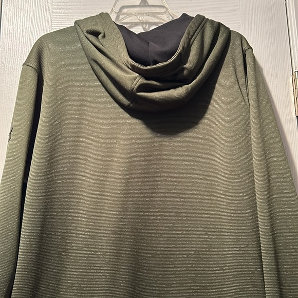 🦾Under Armour Cold Gear Men’s Pullover Sweatshirt Hoodie XL Dark Green - Picture 6 of 16